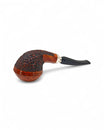 Pipa Pascucci Bulldog Semi Rusticata Rim Liscio Doppia Ghiera Argento