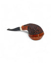 Pipa Pascucci Bulldog Semi Rusticata Rim Liscio Doppia Ghiera Argento