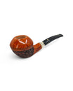 Pipa Pascucci Bulldog Semi Rusticata Rim Liscio Doppia Ghiera Argento