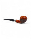 Pipa Pascucci Bulldog Semi Rusticata Rim Liscio Doppia Ghiera Argento