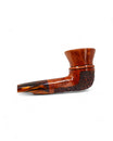 Pipa Pascucci Dublin Freehand Semi Rustic Rim Liscio Bocchino Ambrato Righe Nere