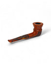 Pipa Pascucci Dublin Freehand Semi Rustic Rim Liscio Bocchino Ambrato Righe Nere