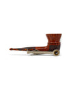 Pipa Pascucci Dublin Freehand Semi Rustic Rim Liscio Bocchino Ambrato Righe Nere