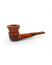 Pipa Pascucci Dublin Freehand Semi Rustic Rim Liscio Bocchino Ambrato Righe Nere
