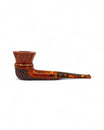Pipa Pascucci Dublin Freehand Semi Rustic Rim Liscio Bocchino Ambrato Righe Nere