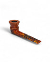 Pipa Pascucci Dublin Freehand Semi Rustic Rim Liscio Bocchino Ambrato Righe Nere