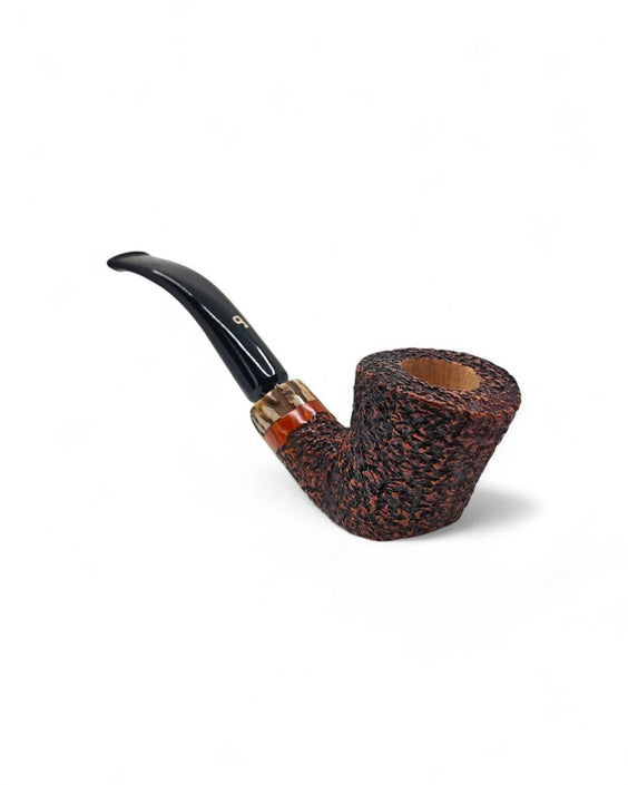 Pascucci Freehand Rusticated Stand-Up Pipe with Deer Antler