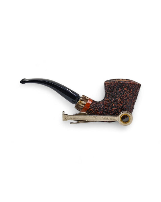 Pascucci Freehand Rusticated Stand-Up Pipe with Deer Antler