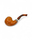 Pipa Pascucci PIII Liscia Bent Apple con Doppia Ghiera in Argento