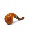Pipa Pascucci PIII Liscia Bent Apple con Doppia Ghiera in Argento