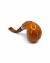 Pipa Pascucci PIII Liscia Bent Apple con Doppia Ghiera in Argento