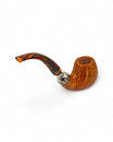 Pipa Pascucci PIII Liscia Bent Apple con Doppia Ghiera in Argento