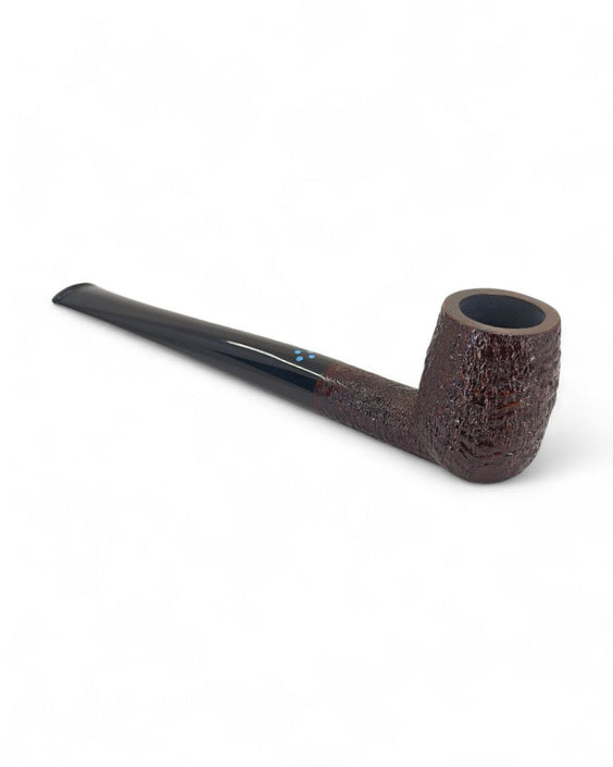 Pipa Sasieni The New Era 4 Dot Ruff Root Billiard Lunga Sabbiata