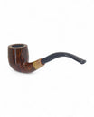 Pipa Sasieni The New Era 4 Dot Walnut Bent Liscia - Innesto Flock