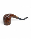 Pipa Sasieni The New Era 4 Dot Walnut Bent Liscia - Innesto Flock