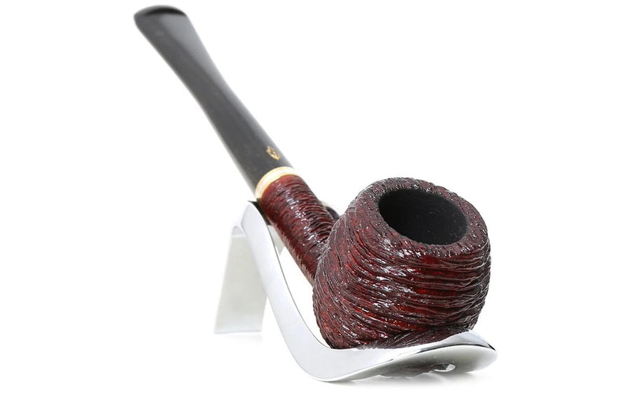 Pipa Savinelli Petite 202 in radica rusticata - Made in Italy briar pipe / pfeife