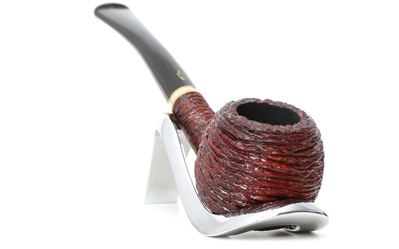 Pipa Savinelli Petite 313 forma Prince in radica rusticata - Made in Italy pipe / pfeife