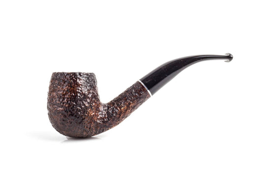 Pipa Savinelli Serie Tre Rusticata 601 - Billiard Curva- Senza Filtro -