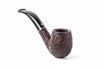 Pipa Savinelli Serie Tre Rusticata 601 - Billiard Curva- Senza Filtro -