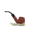 Talamona Bent Sandblasted S Pipe - Handcrafted Curved Pipe with 9mm Filter