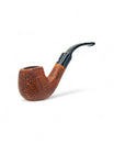 Talamona Bent Sandblasted S Pipe - Handcrafted Curved Pipe with 9mm Filter