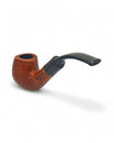 Talamona Bent Sandblasted S Pipe - Handcrafted Curved Pipe with 9mm Filter
