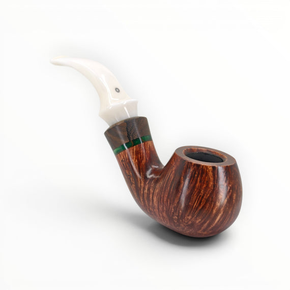 Pipa Talamona Reverse 'Calabash' Special Liscia Bent Brandy - Novità Primavera 2026