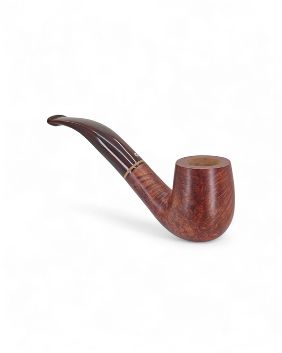 Talamona Revolution Cumberland Pipe - Bent Billiard Smooth Handmade Paolo Croci