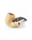 Talamona New Look Light Bent Pipe in Ash with Briar Bowl