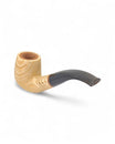 Talamona New Look Light Bent Pipe in Ash with Briar Bowl