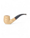 Talamona New Look Light Bent Pipe in Ash with Briar Bowl