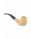 Talamona New Look Light Bent Pipe in Ash with Briar Bowl