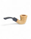 Talamona New Look Light Bent Dublin Pipe in Light Ash with Briar Bowl