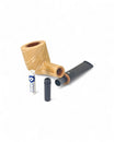Talamona New Look Light Pot 849 pipe in Ash with Briar bowl