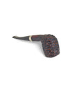 Used Peterson Junior Rusticated Nickel Mounted Pipe - Semi-Bent Billiard
