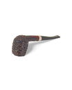 Used Peterson Junior Rusticated Nickel Mounted Pipe - Semi-Bent Billiard