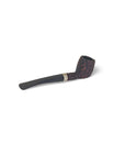 Used Peterson Junior Rusticated Nickel Mounted Pipe - Semi-Bent Billiard