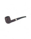 Used Peterson Junior Rusticated Nickel Mounted Pipe - Semi-Bent Billiard