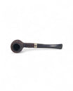 Used Peterson Junior Rusticated Nickel Mounted Pipe - Semi-Bent Billiard