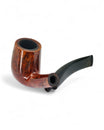 Pipa Usata Mastro de Paja Liscia Bent Billiard 3A "1 Sole" (1977) Per Amici