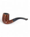 Pipa Usata Mastro de Paja Liscia Bent Billiard 3A "1 Sole" (1977) Per Amici