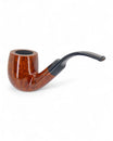 Used Pipe Mastro de Paja Smooth Bent Billiard 3B "1 Sun" 1980