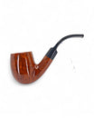 Used Pipe Mastro de Paja Smooth Bent Billiard 3B "1 Sun" 1980