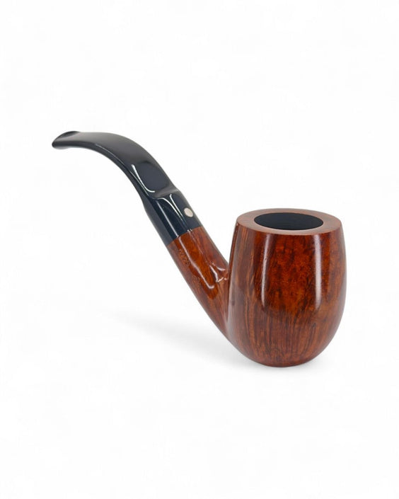 Used Pipe Mastro de Paja Smooth Bent Billiard 3B "1 Sun" 1980