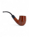 Used Pipe Mastro de Paja Smooth Bent Billiard 3B "1 Sun" 1980