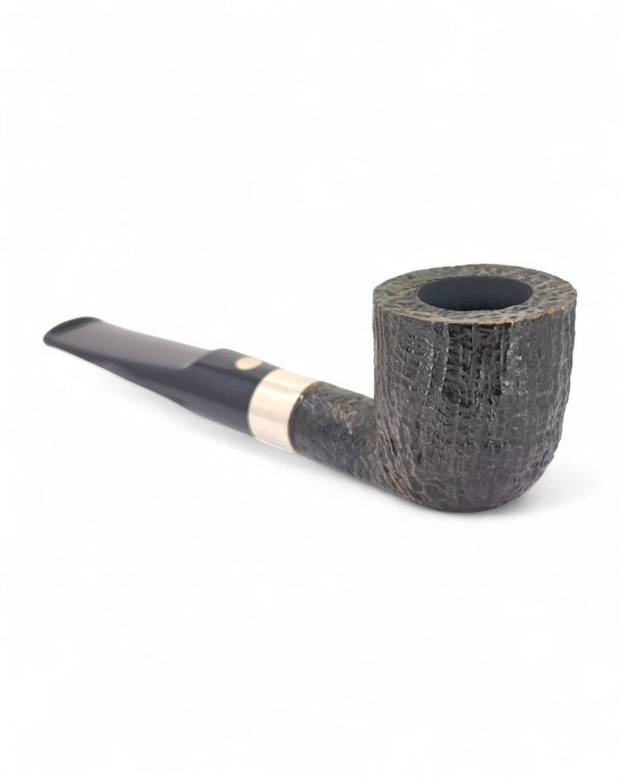 Pipa Usata Mastro de Paja Liscia Pot Dublin 1B "1 Sole" Ghiera in Argento (1977)