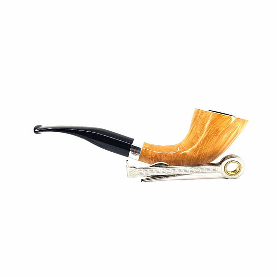 PIPA FLOPPY PIPE SERIES 2 HORN LISCIA CHIARA GHIERA IN ALPACA