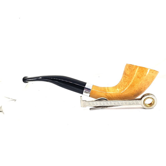 FLOPPY PIPE SERIES 2 HORN SMOOTH CLEAR ALPACA RING