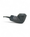 Talamona Reverse Calabash Bent Rhodesian Sandblasted Black Edition pipe