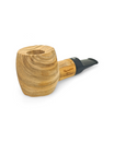 Pipa Talamona Reverse Calabash Barrel Stand Up Sabbiata in Ulivo
